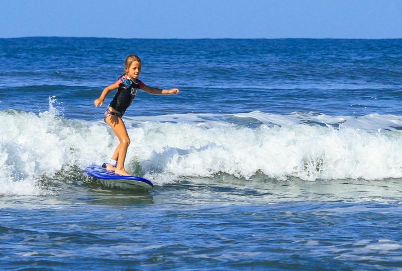 Girl Surfing Nosara