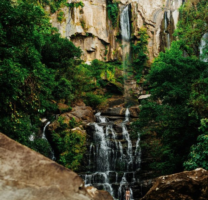 Waterfall hiking in Costa Rica