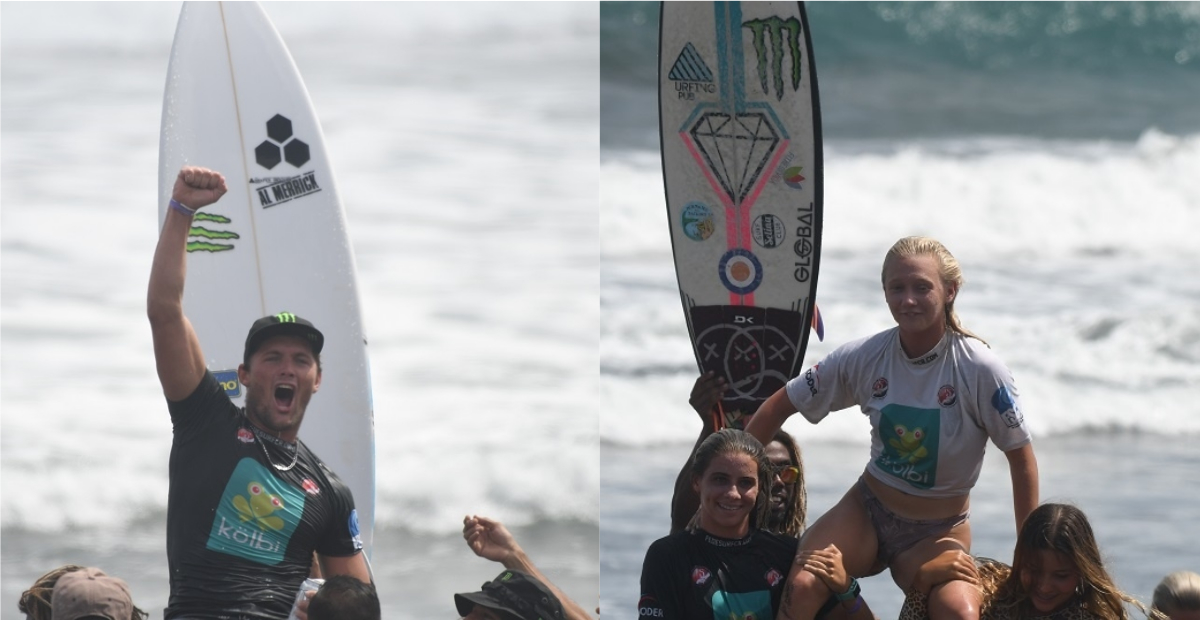 Costa Rica surf contest winners